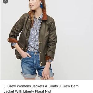 J.crew x Liberty of London barn jacket